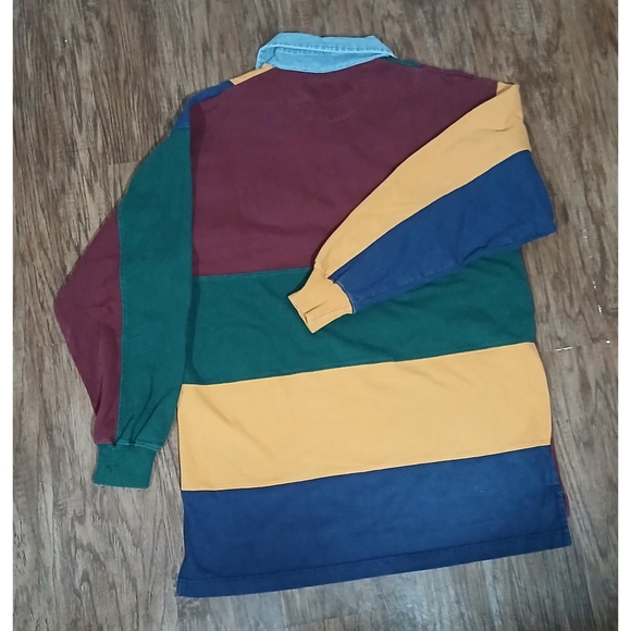 Vintage DISNEY STORE Tigger Colorblock Collared Shirt L - Picture 4 of 4